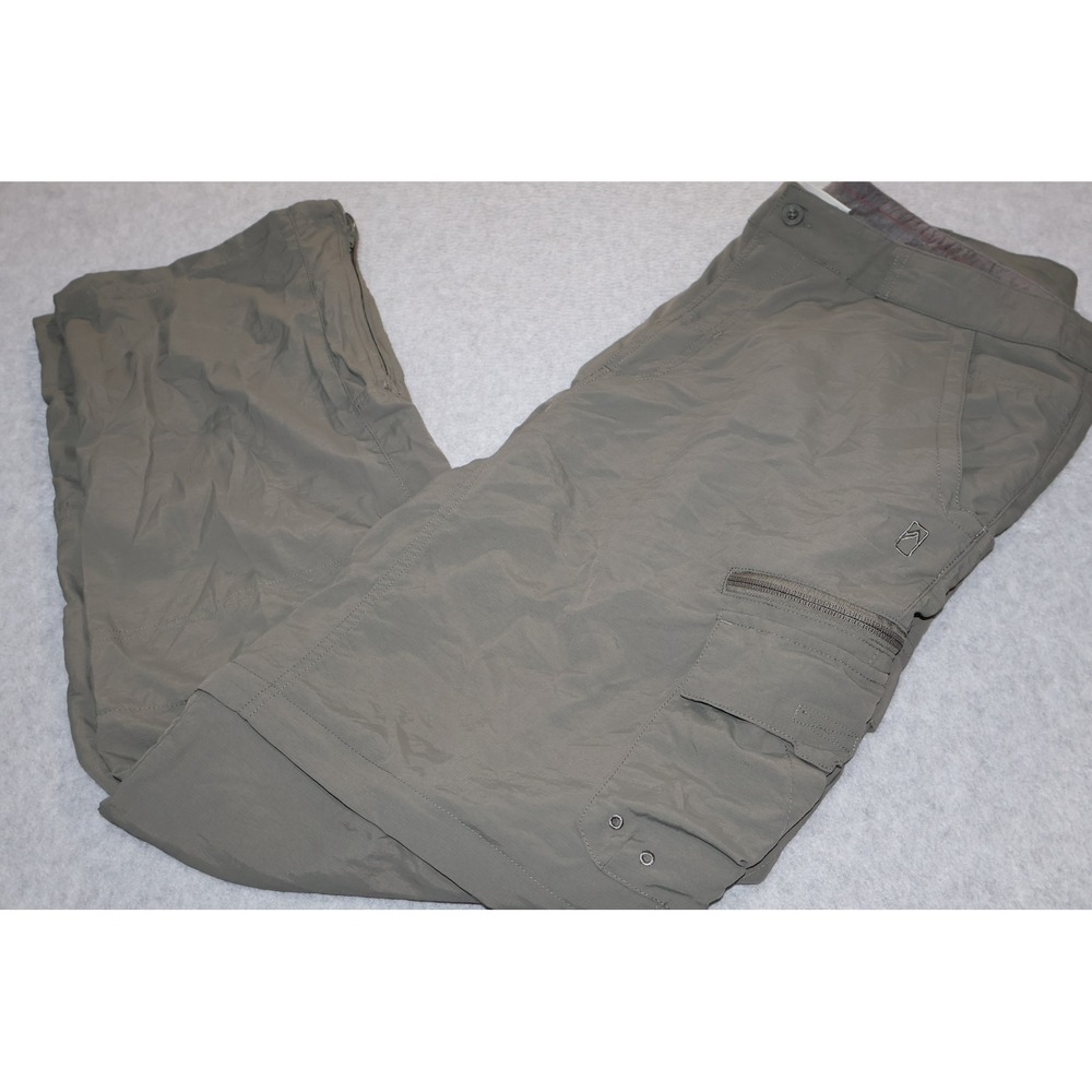 Alpine Design Convertible Pants Mens Large Green Cargo Shorts Hiking Outdoor